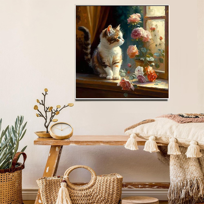 Cat digital painting set (50x50cm)