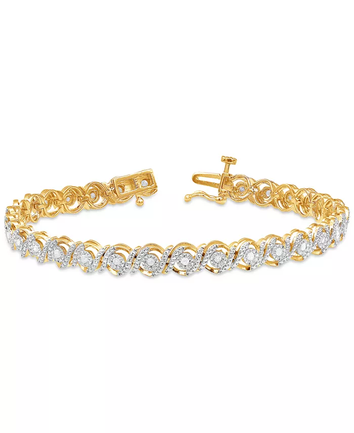 Diamond Swirl Tennis Bracelet (1/2 ct. t.w.)