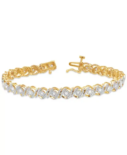 Diamond Swirl Tennis Bracelet (1/2 ct. t.w.)