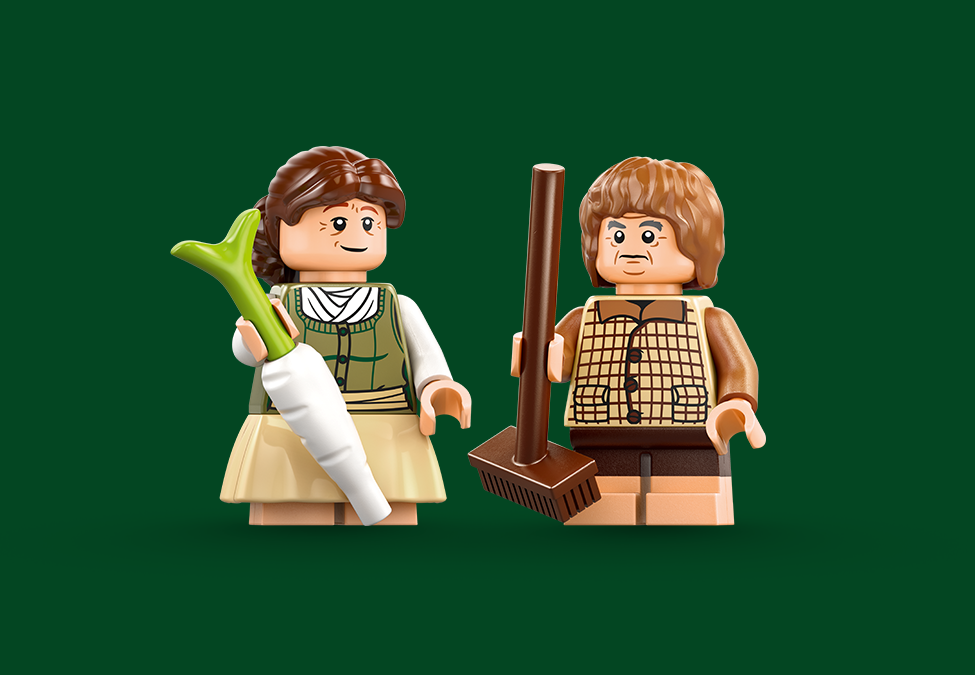 Close up of the Proudfoots in brick form.