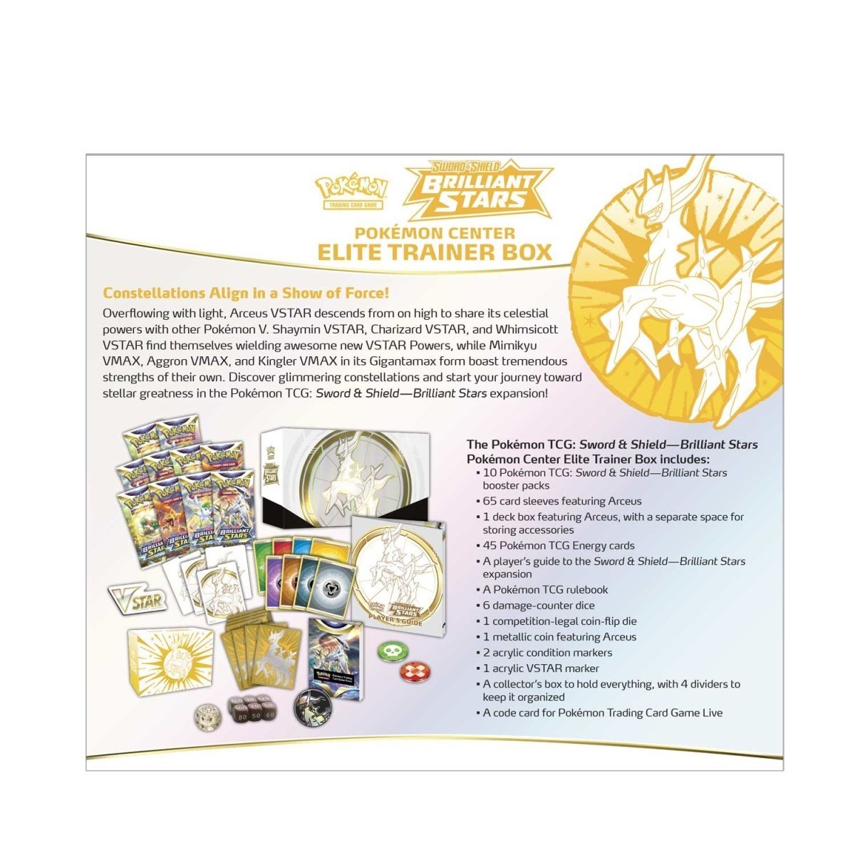 Pokémon TCG: Sword & Shield-Brilliant Stars Pokémon Center Elite Trainer Box