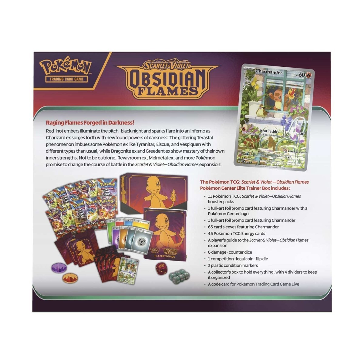 Pokémon TCG: Scarlet & Violet-Obsidian Flames Pokémon Center Elite Trainer Box