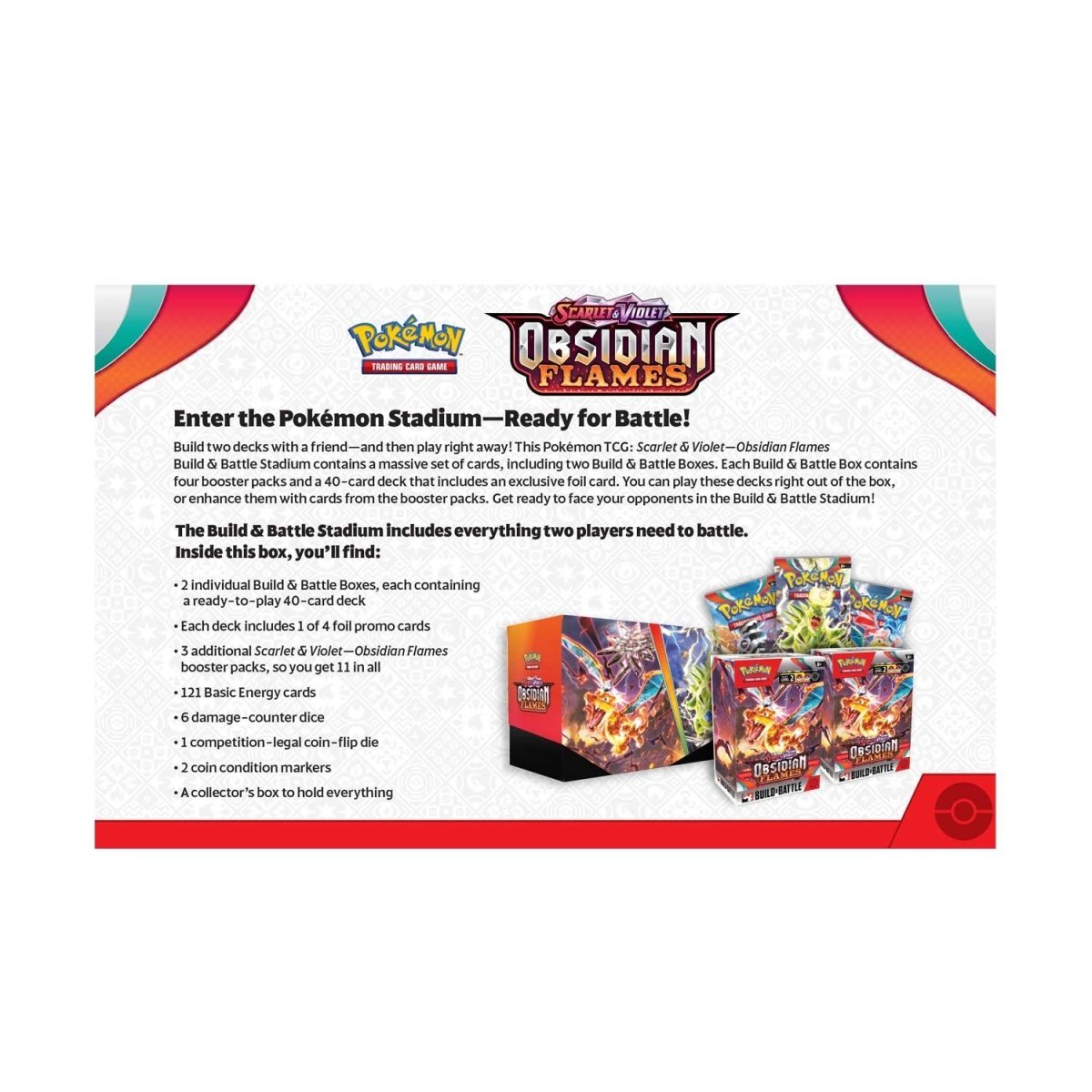 Pokémon TCG: Scarlet & Violet-Obsidian Flames Build & Battle Stadium