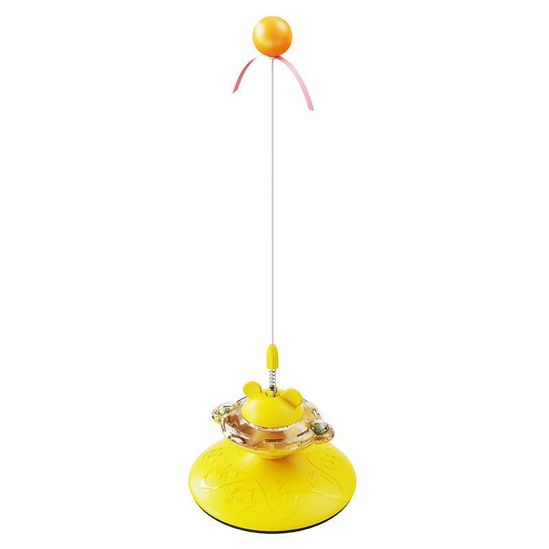 Rotating feeder slow feeding cat toy cat teasing stick