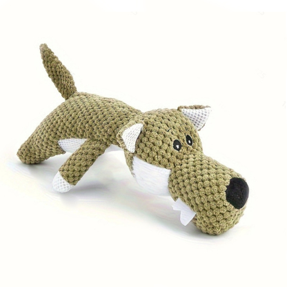 2024 hot new dog vocal toys, large and small dog toys, cartoon lion elephant wolf molar pet toys