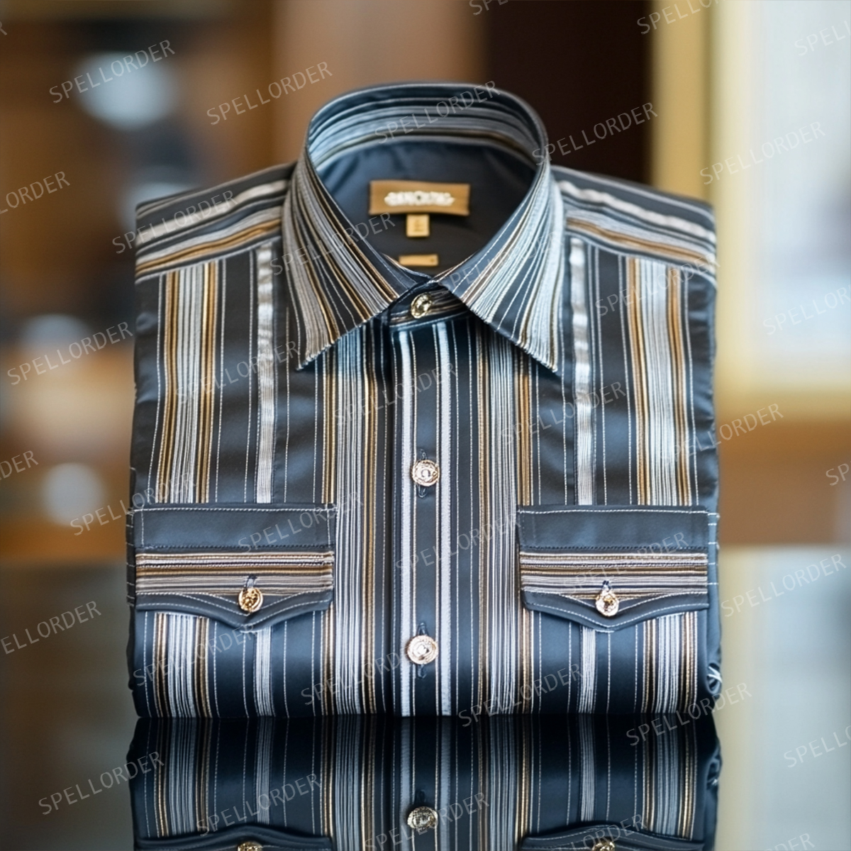 Western luxury exclusive design classic business vacation casual shirt