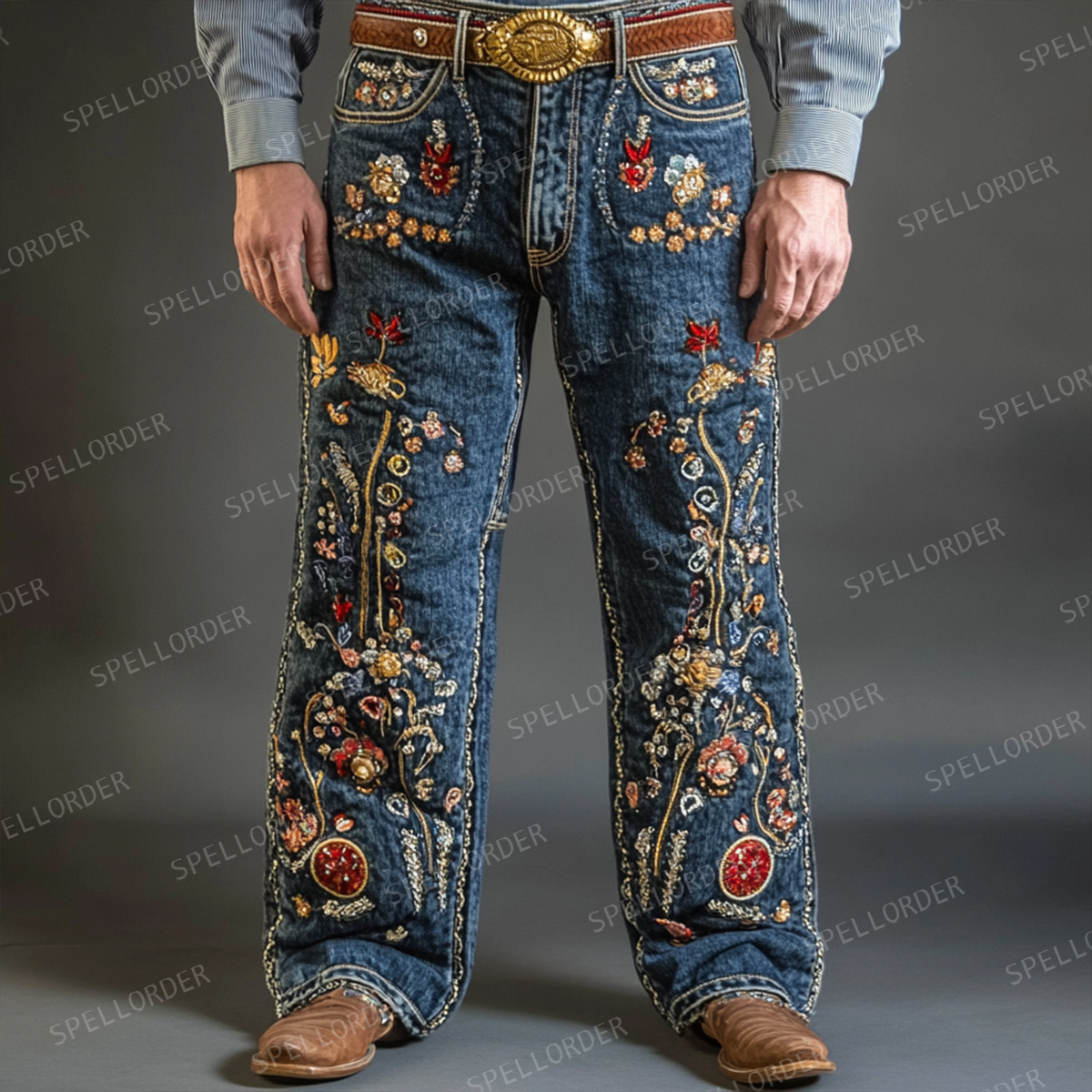 American western style jeans 