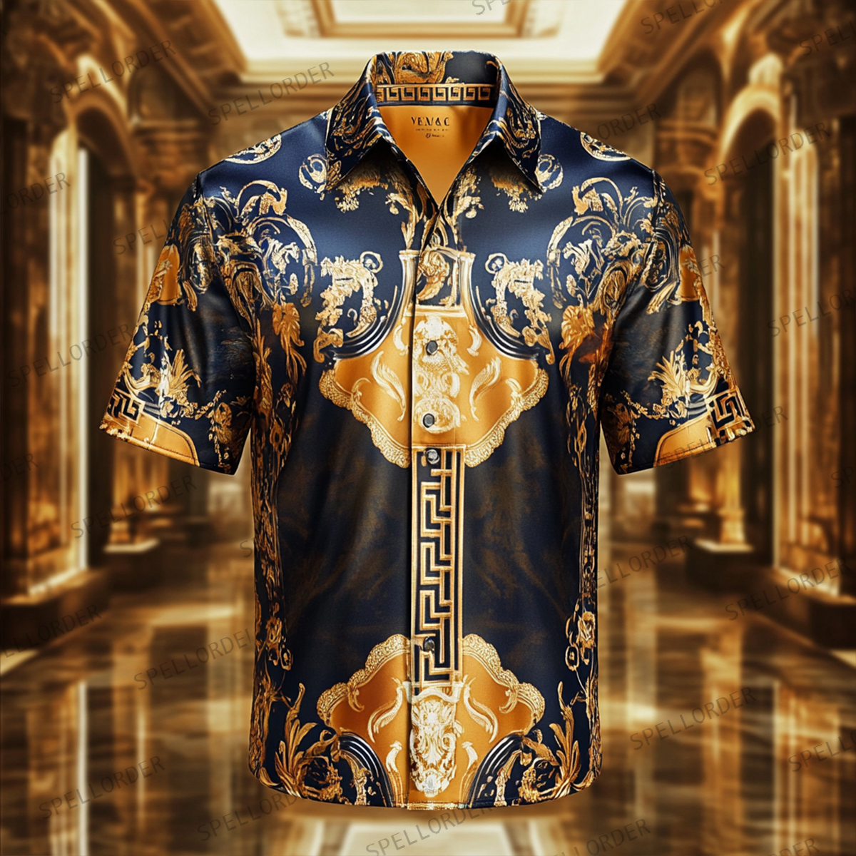 Perfect fit comfortable Luxury business party wedding banquet leisure vacation short sleeve shirt