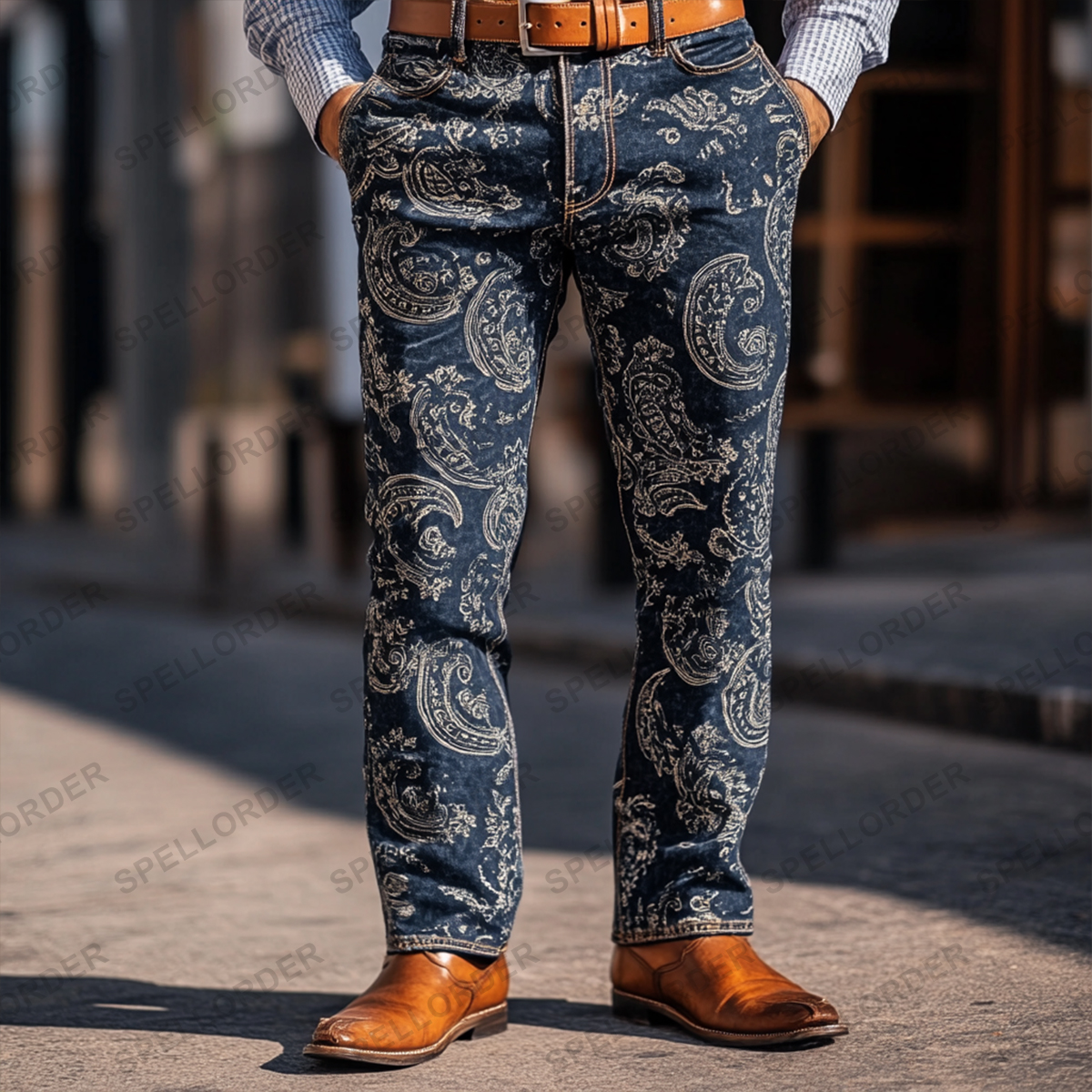 American western style jeans 