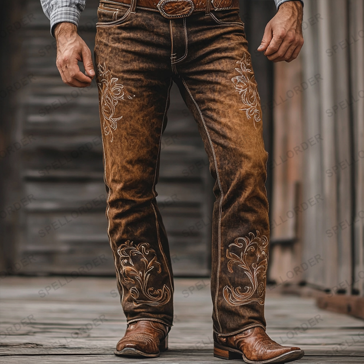 American western style jeans 