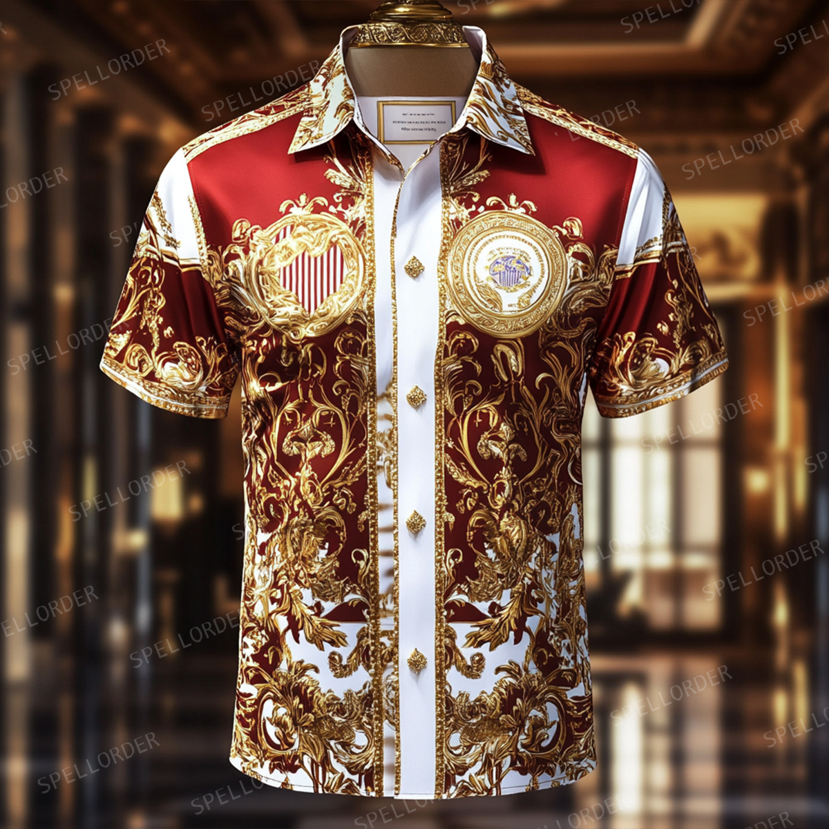 Perfect fit comfortable Luxury business party wedding banquet leisure vacation short sleeve shirt