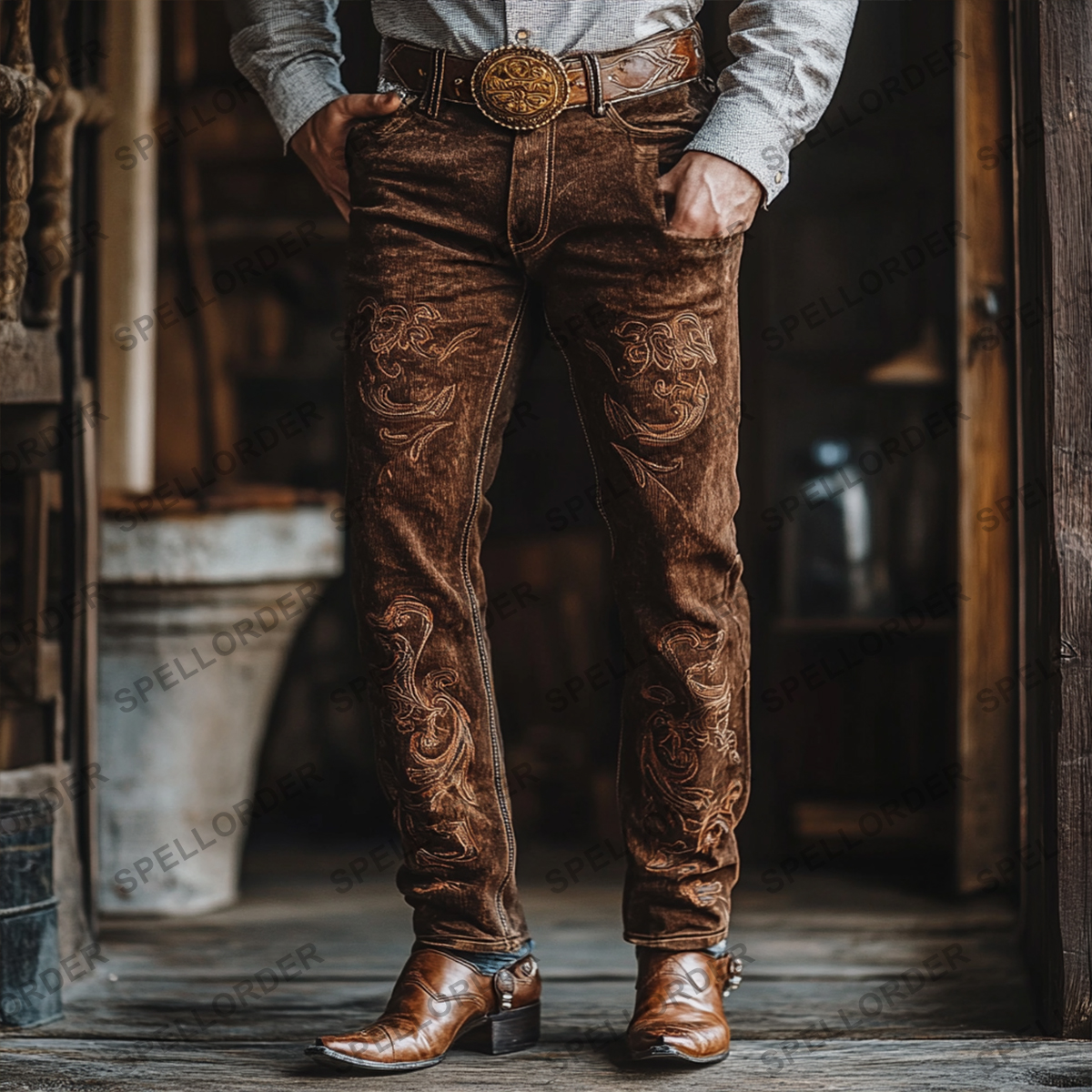 American western style jeans 