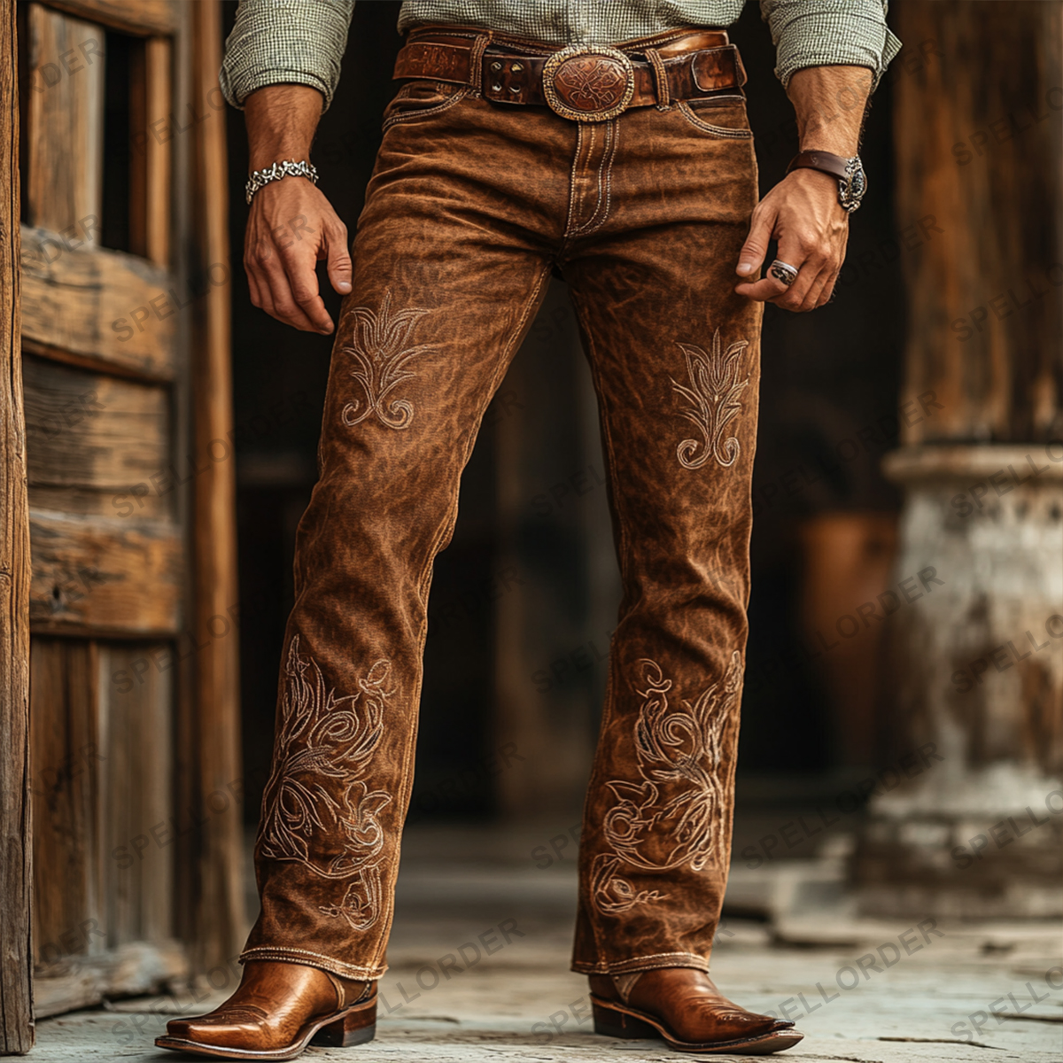 American western style jeans 