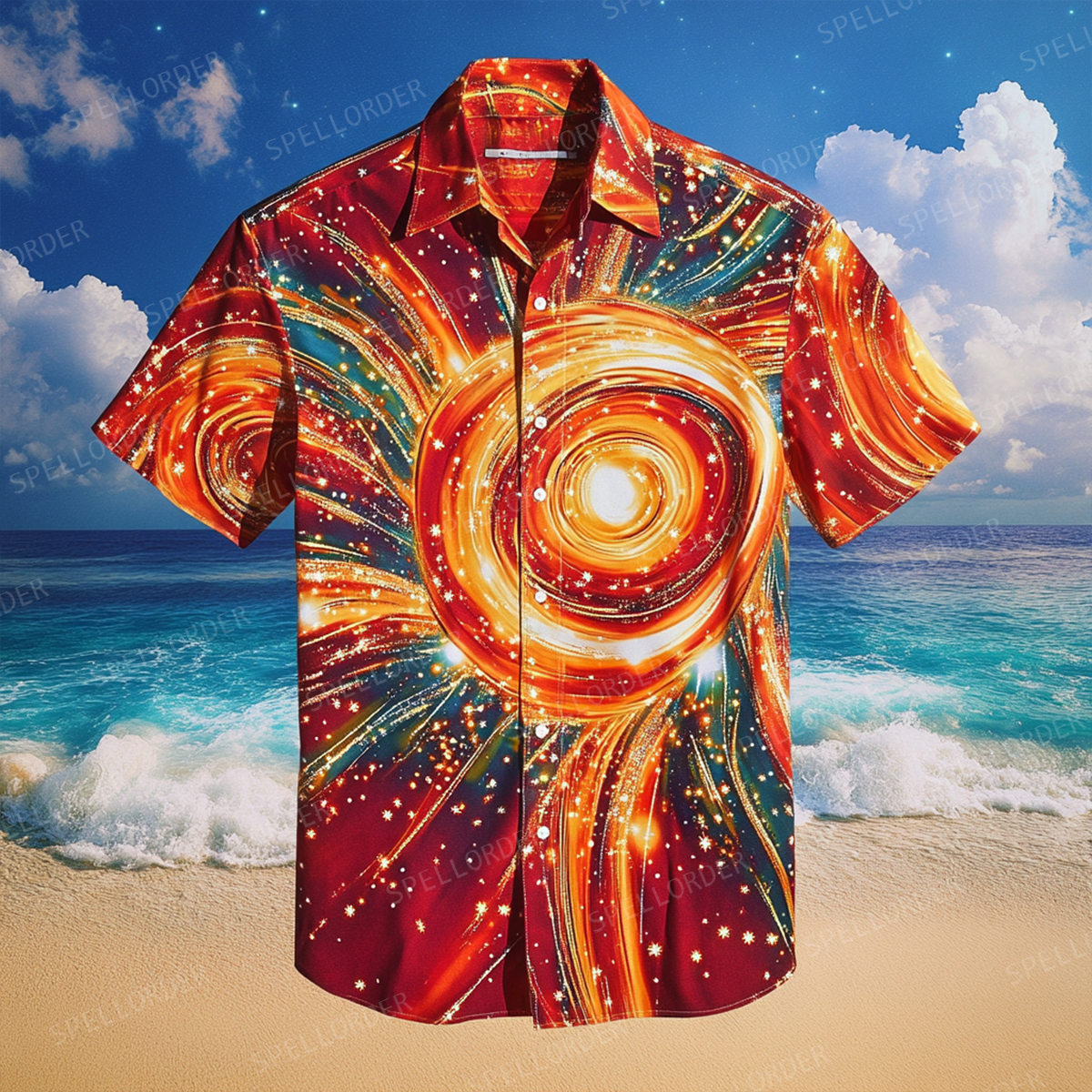 Classic aesthetic design men casual vacation cotton shirt