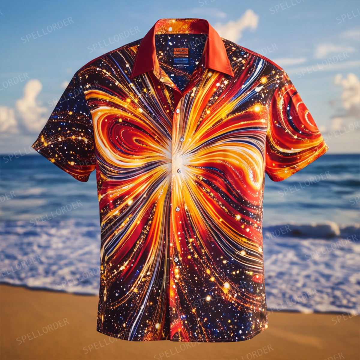 Classic aesthetic design men casual vacation cotton shirt