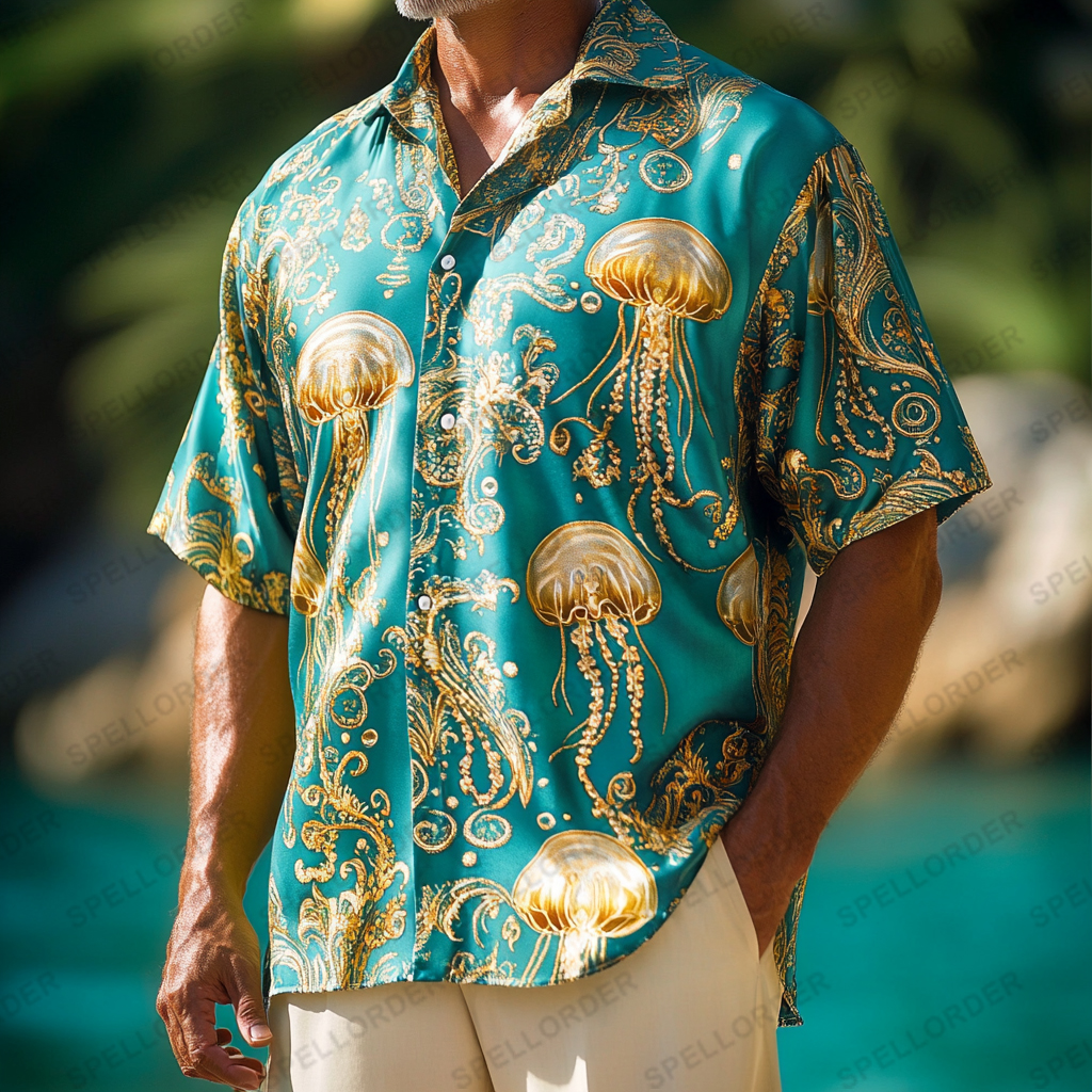 Supreme Comfort Luxe Soft Stretch Vacation Casual Hawaii Shirt 