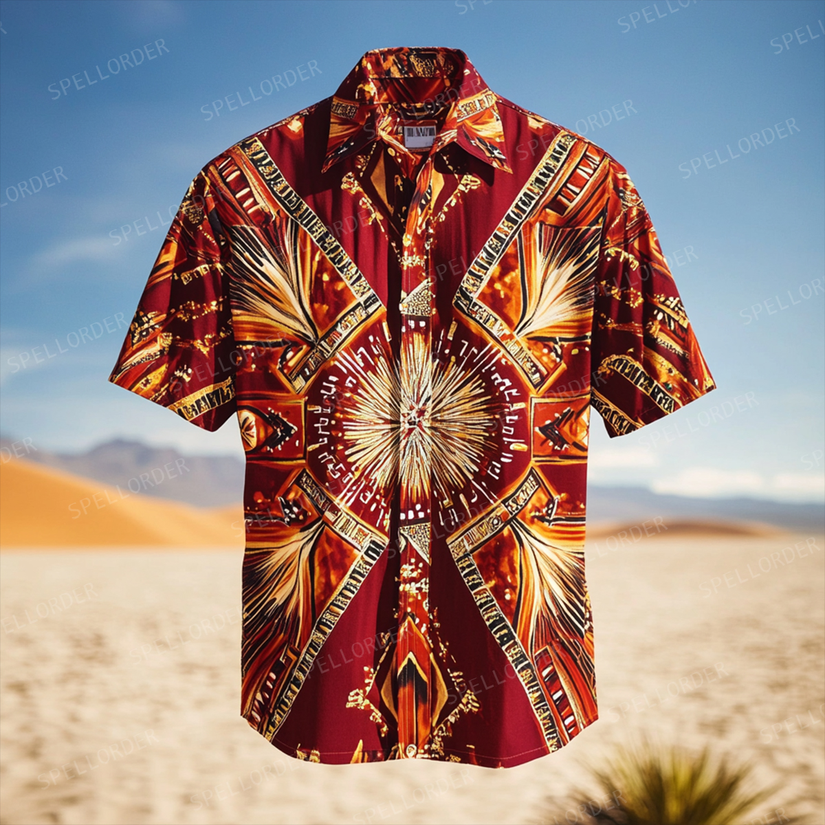 Classic aesthetic design men casual vacation cotton shirt