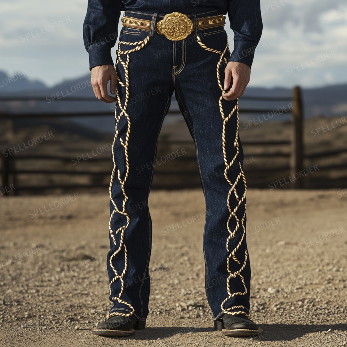 American western style jeans 
