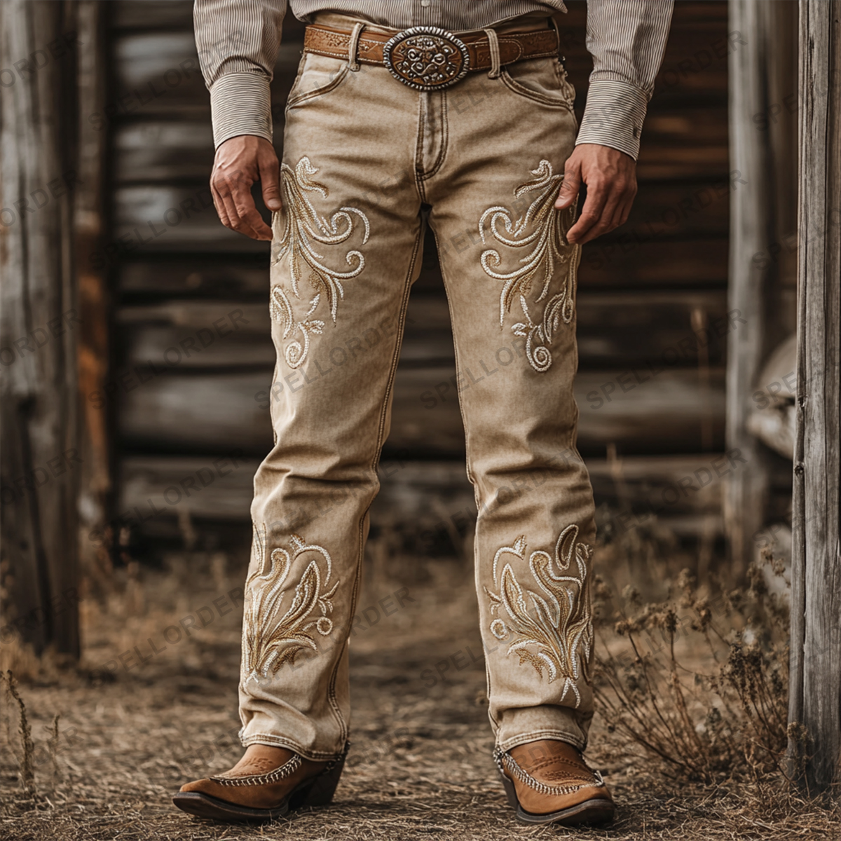 American western style jeans 