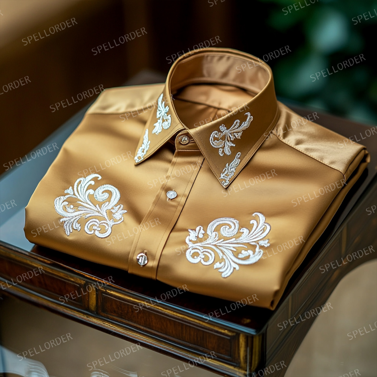 Western luxury exclusive design classic business vacation casual shirt