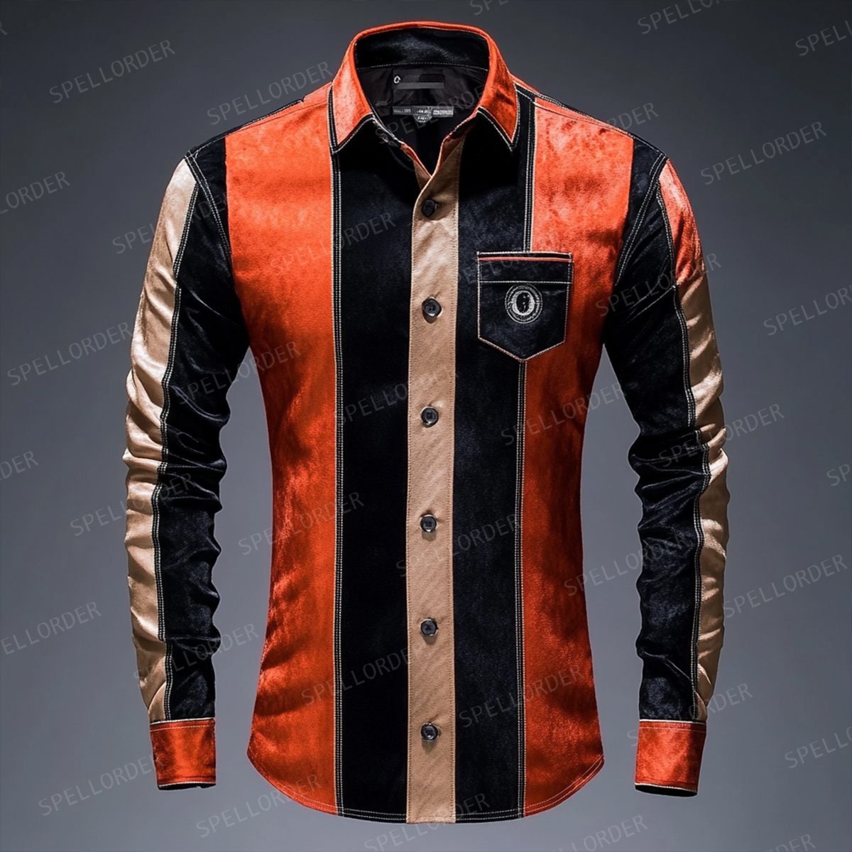 Luxury exclusive design classic western outdoor business vacation casual long sleeves shirt