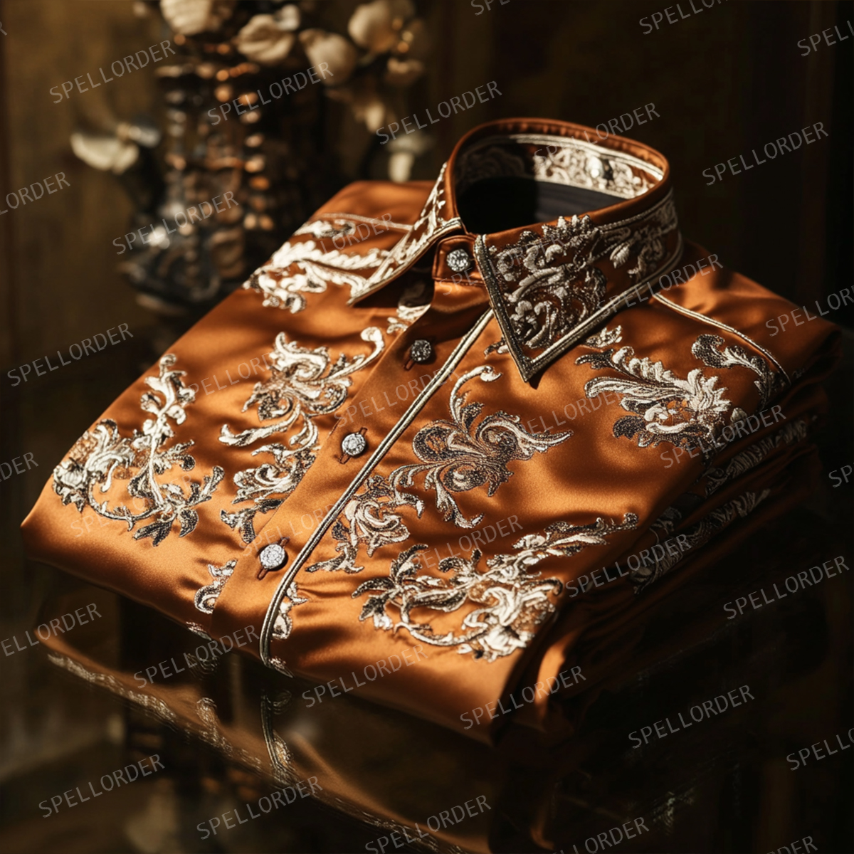 Western luxury exclusive design classic business vacation casual shirt