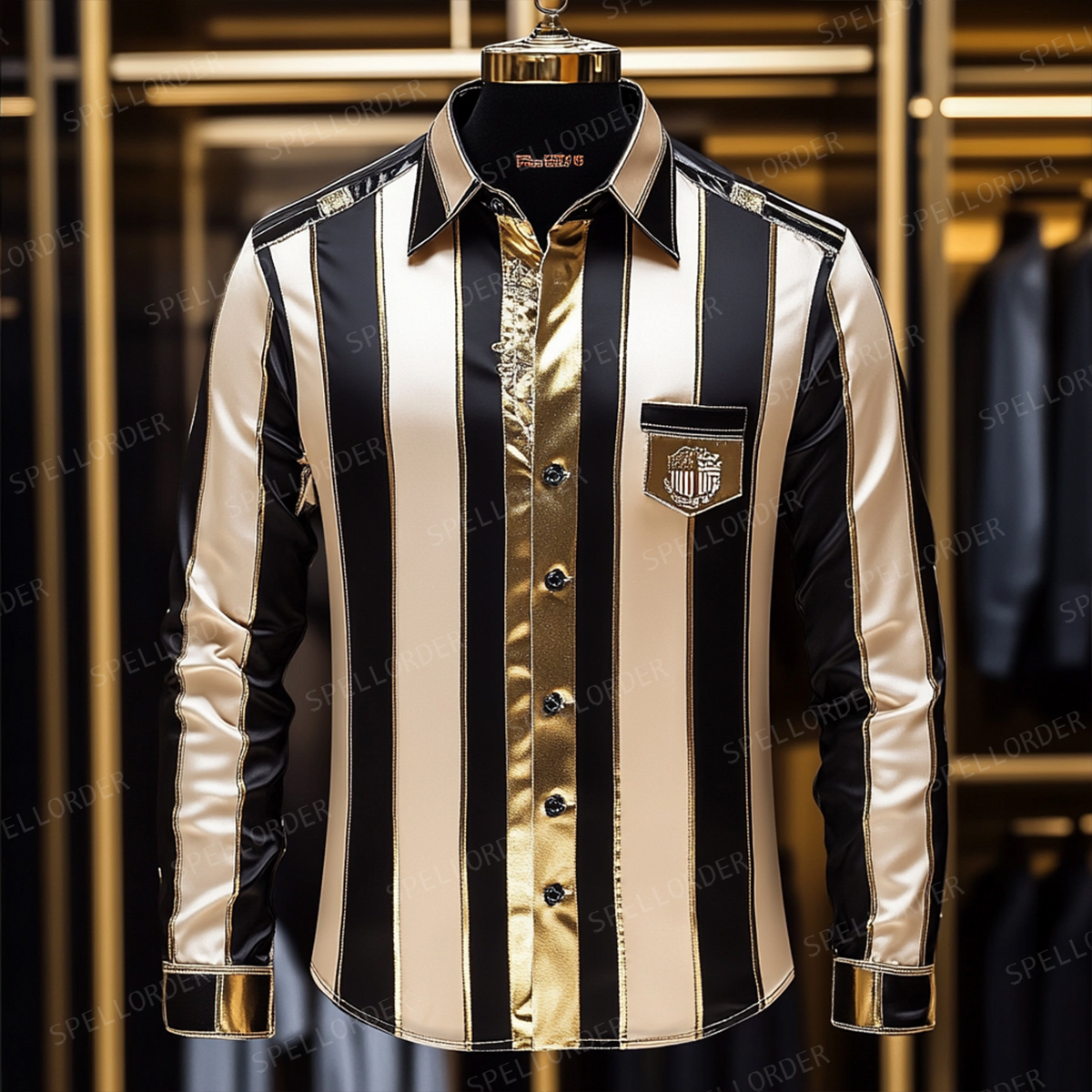 Luxury exclusive design classic western outdoor business vacation casual long sleeves shirt