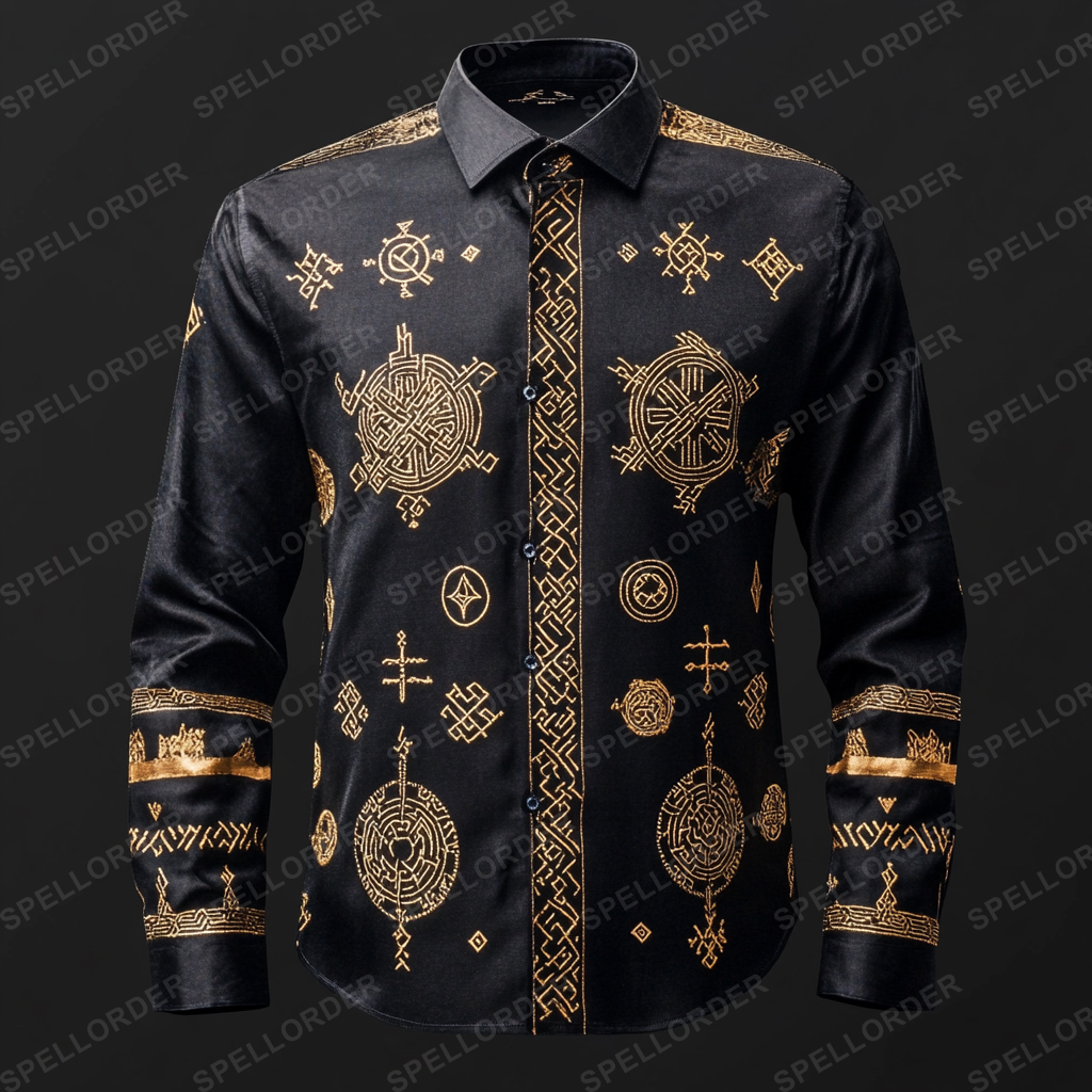 Classic viking style wrinkle-resistant formal casual long sleeve shirt