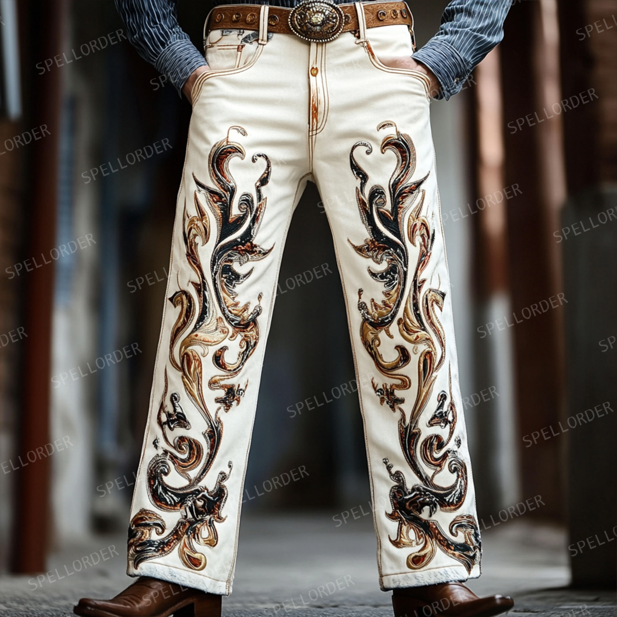 American western style jeans 