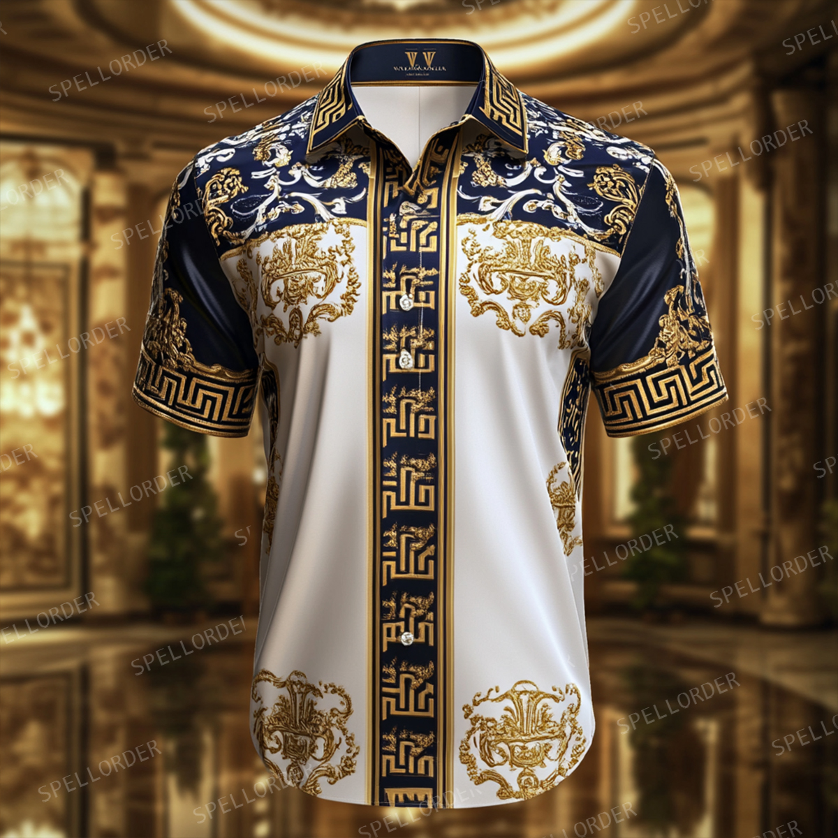 Perfect fit comfortable Luxury business party wedding banquet leisure vacation short sleeve shirt dress shirt