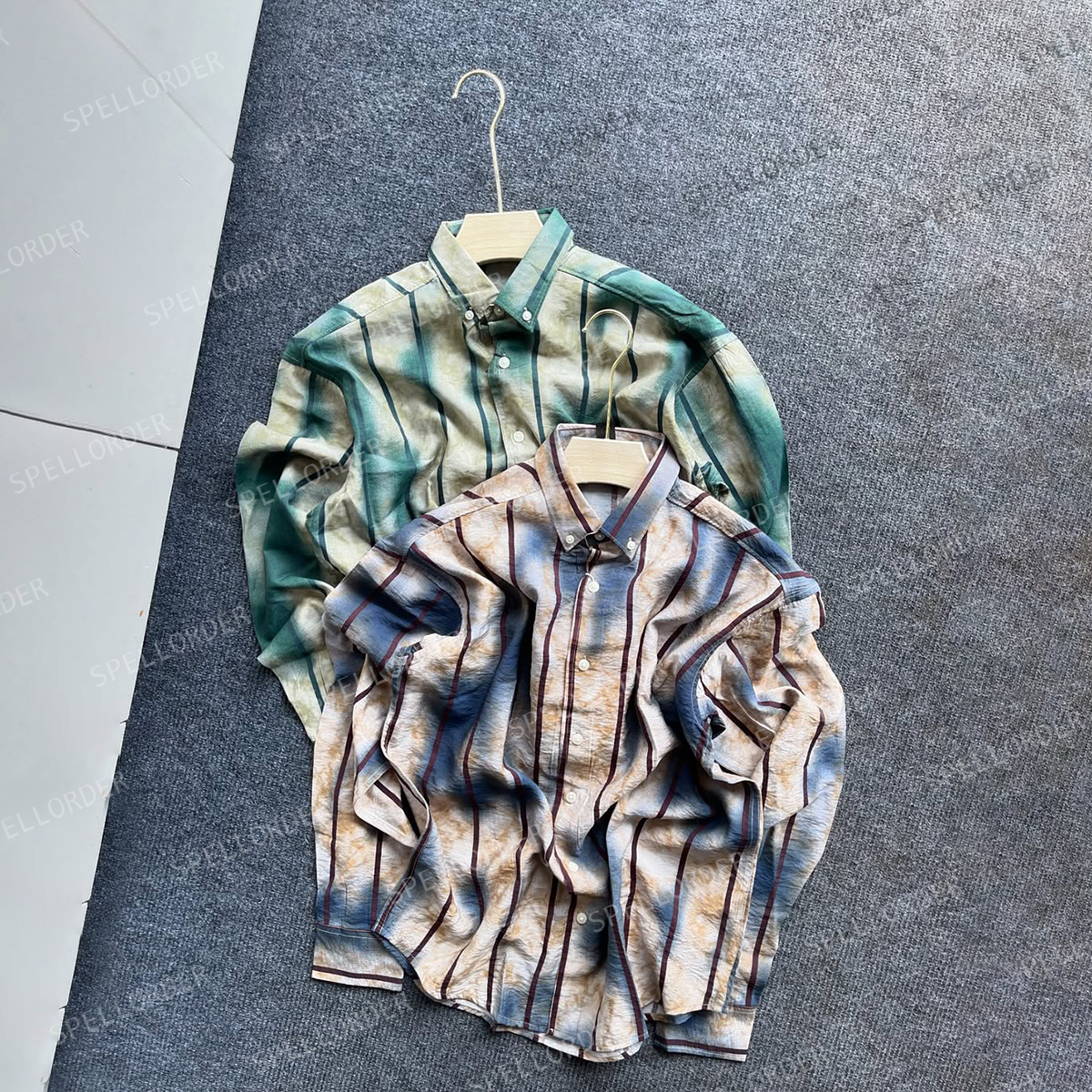 Classic aesthetic design men casual vacation cotton shirt