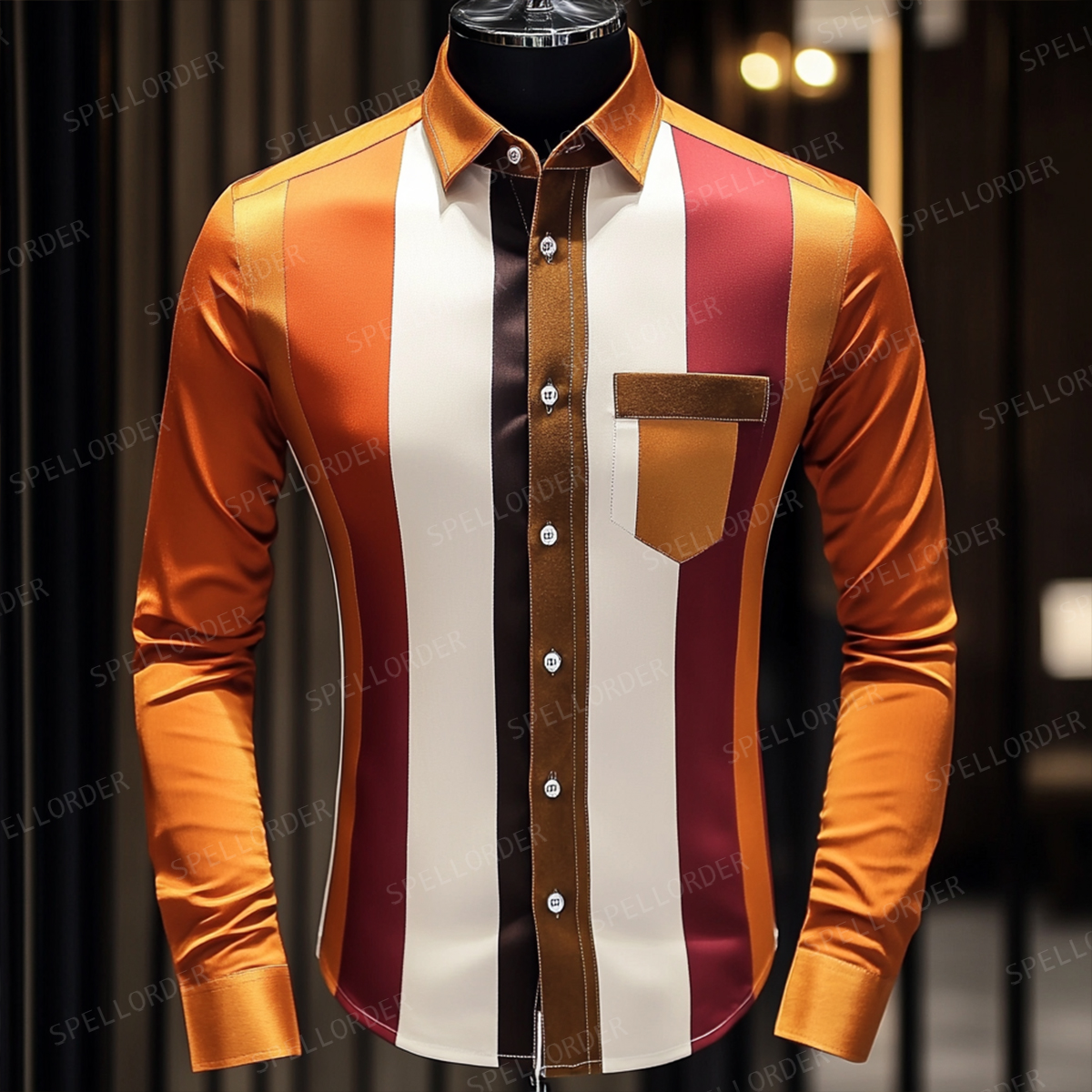 Luxury exclusive design classic western outdoor business vacation casual long sleeves shirt