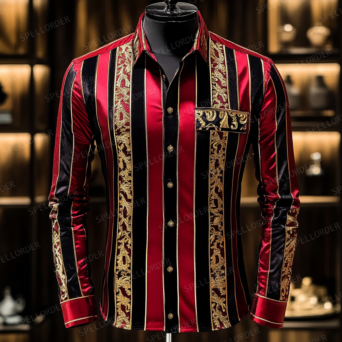 Luxury exclusive design classic western outdoor business vacation casual long sleeves shirt