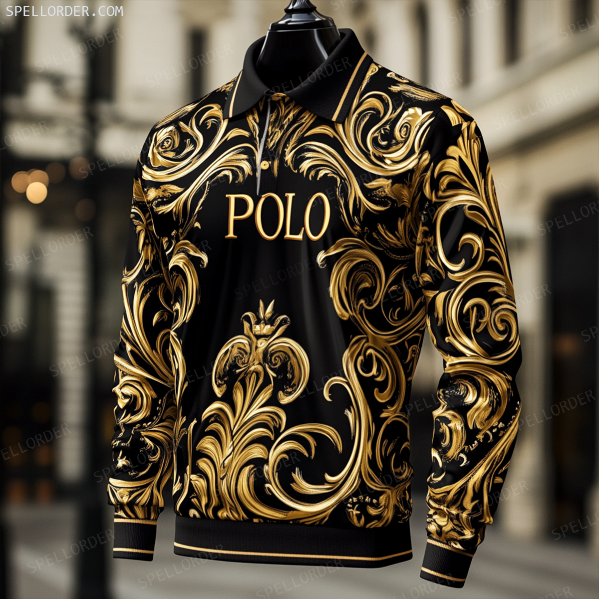 Classic comfortable business leisure vacation Long Sleeve Polo Shirts