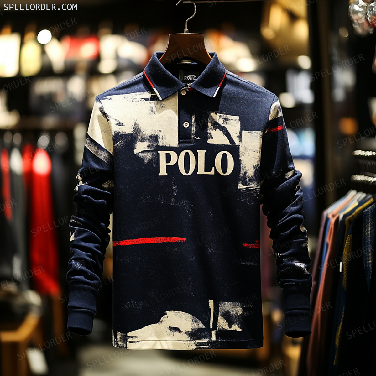 Classic comfortable business leisure vacation Long Sleeve Polo Shirts