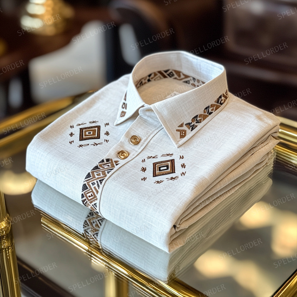 Men Classic Casual Linen Cotton Shirt