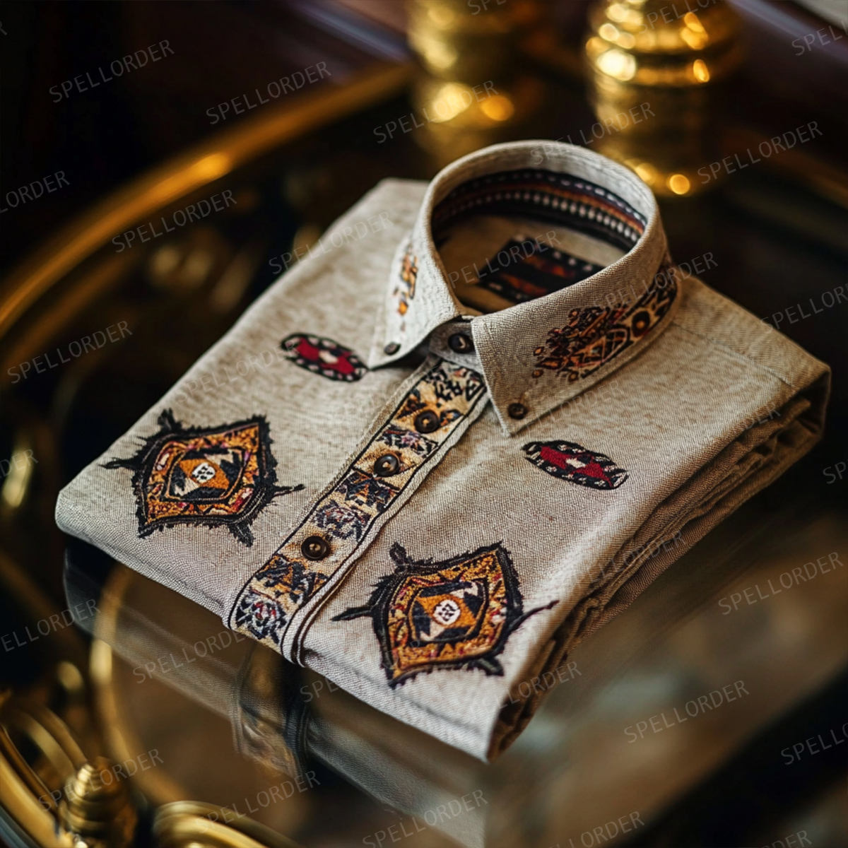 Men Classic Casual Linen Cotton Shirt