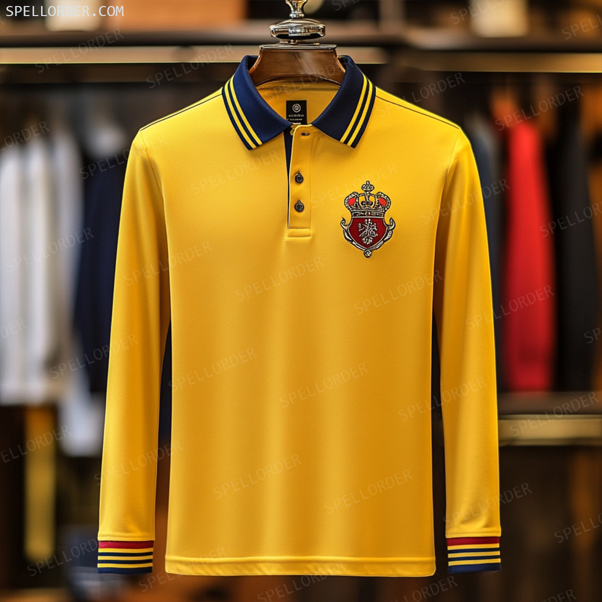 Classic comfortable business leisure vacation Long Sleeve Polo Shirts