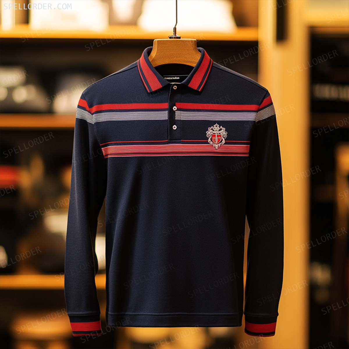 Classic comfortable business leisure vacation Long Sleeve Polo Shirts