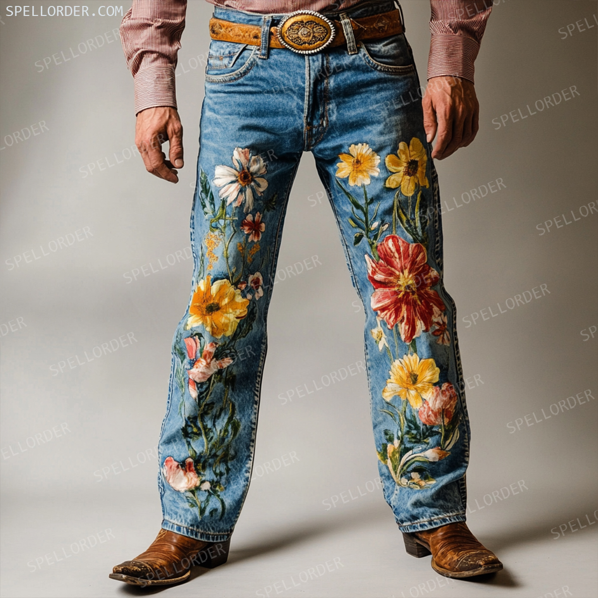 American western style jeans 