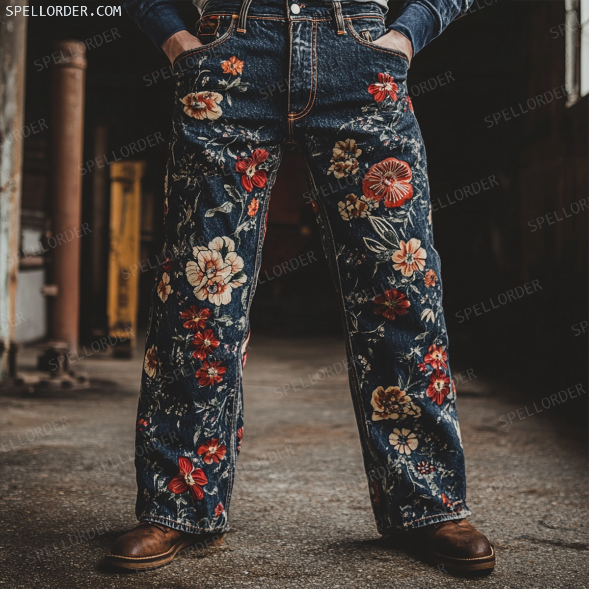 American western style jeans 