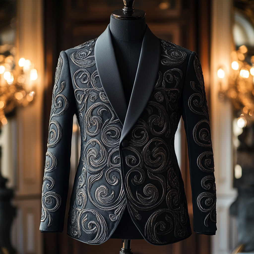 Men's Luxury Business Casual Fashion Blazer Jacket Suit