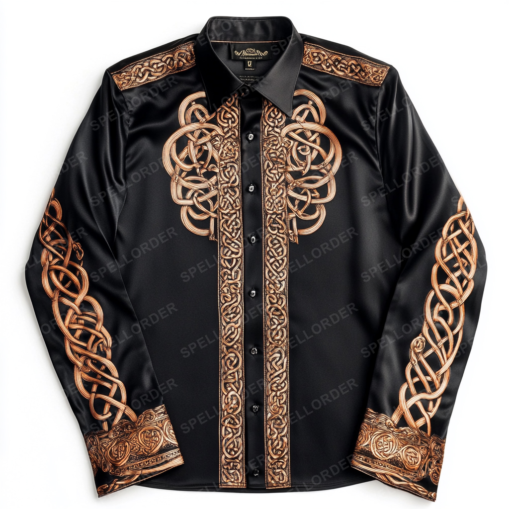 Classic viking style wrinkle-resistant formal casual long sleeve shirt