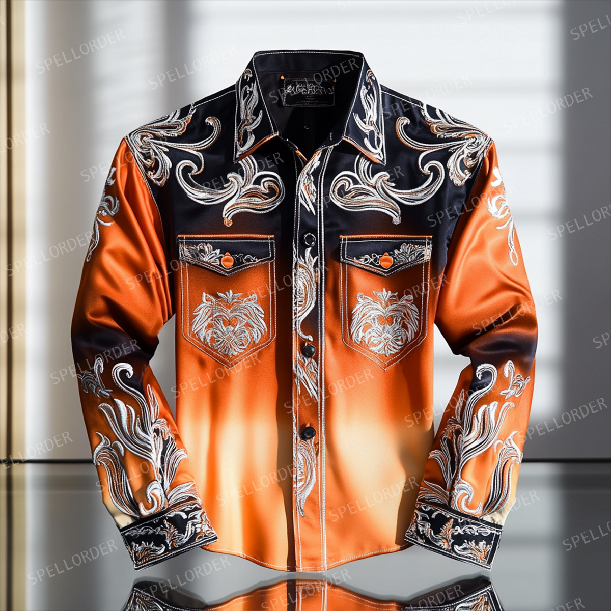 Western luxury exclusive design classic business vacation casual shirt