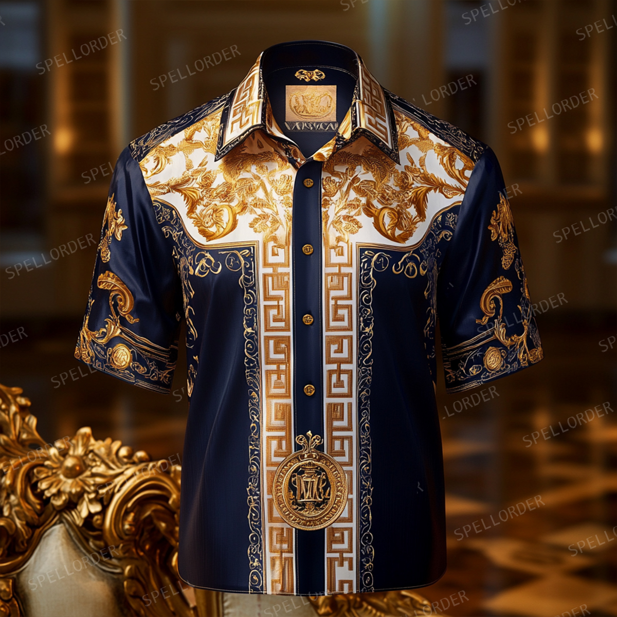 Perfect fit comfortable Luxury business party wedding banquet leisure vacation short sleeve shirt