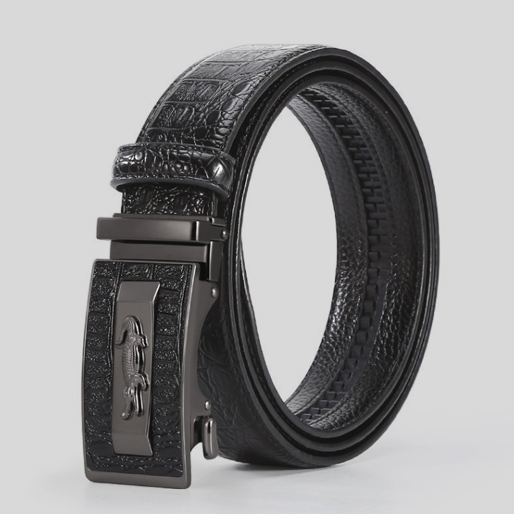 2025 Trendy Business Men’s Casual crocodile Personalized Belt
