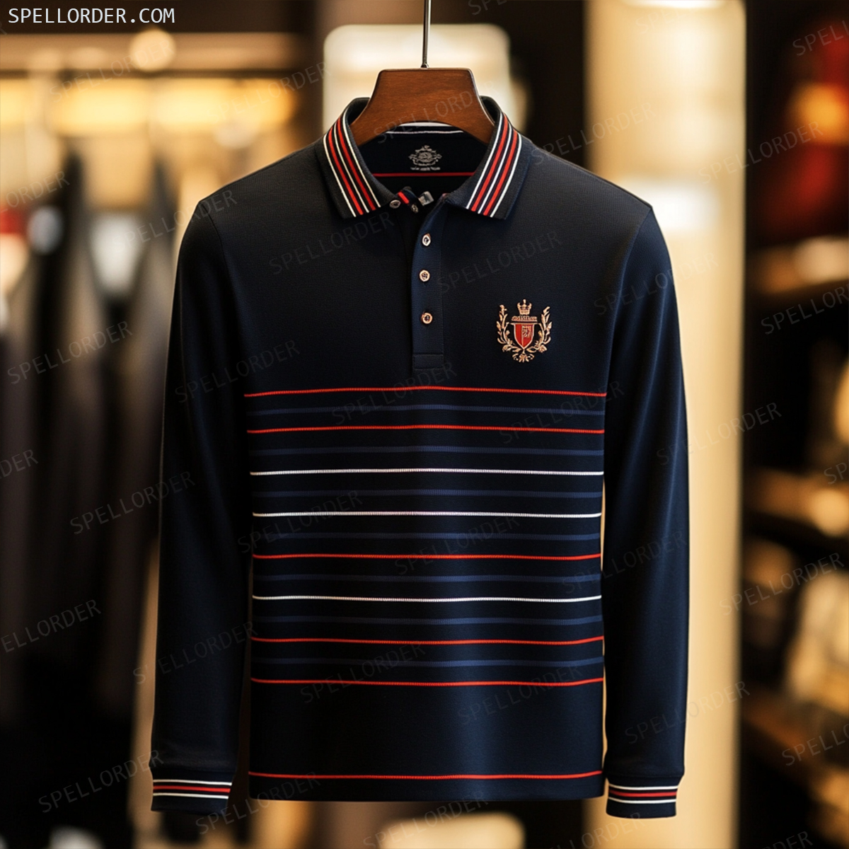 Classic comfortable business leisure vacation Long Sleeve Polo Shirts