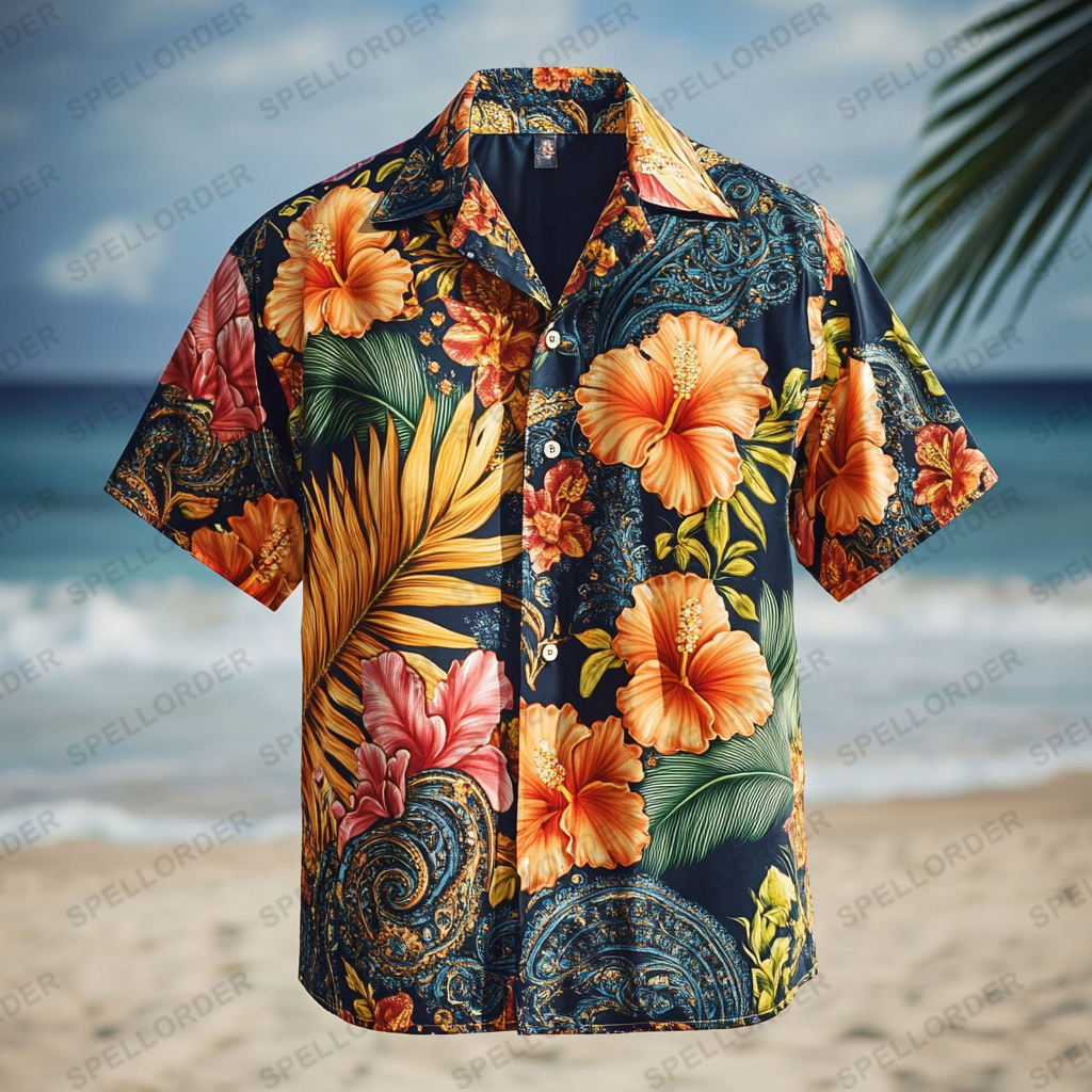 Supreme Comfort Luxe Soft Stretch Vacation Casual Hawaii Shirt 