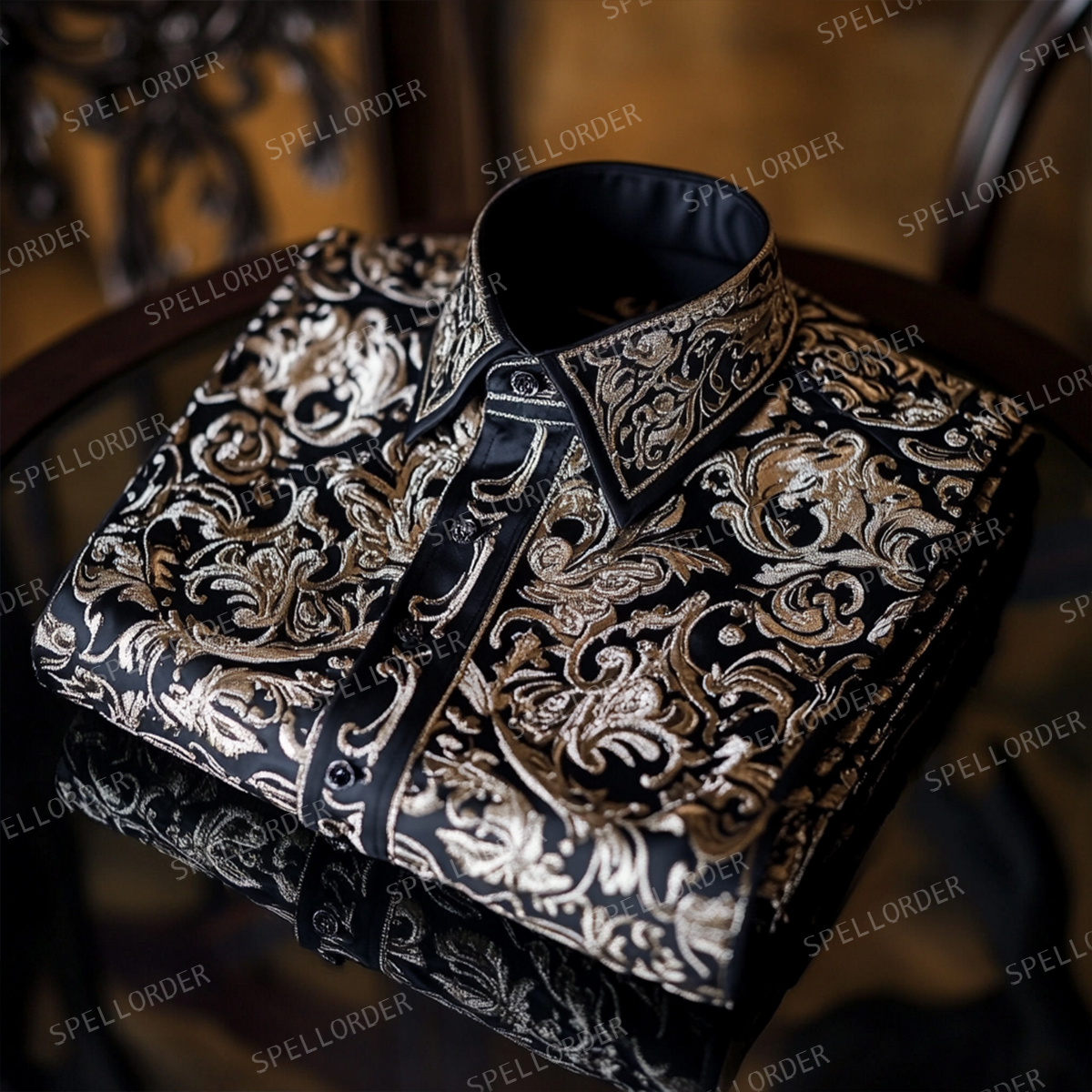 Western luxury exclusive design classic business vacation casual shirt