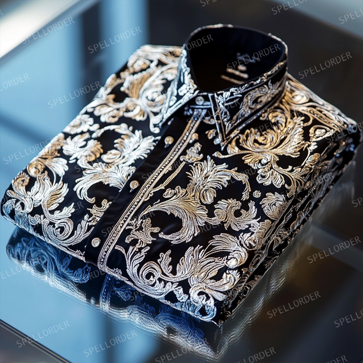 [Copy]Western luxury exclusive design classic business vacation casual shirt